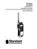 Preview for 1 page of Standard Communications Horizon HX255S Owner'S Manual