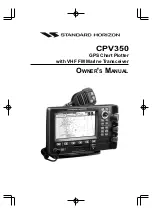 Standard Horizon CPV350 Owner'S Manual preview