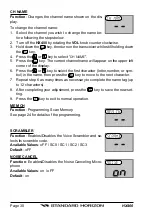 Preview for 30 page of Standard Horizon HX400 Owner'S Manual