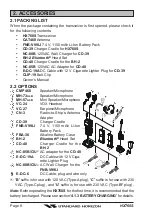 Preview for 8 page of Standard Horizon HX760S Owner'S Manual