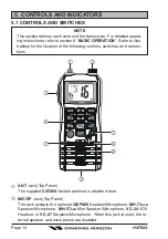 Preview for 14 page of Standard Horizon HX760S Owner'S Manual