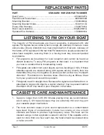 Preview for 4 page of Standard Horizon MST70 Owner'S Manual