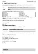 Preview for 72 page of Stanley 07537-00200 Instruction And Service Manual