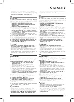 Preview for 13 page of Stanley 150703XSTN Instruction Manual For Owner'S Use