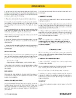 Preview for 12 page of Stanley CT10016N User Manual