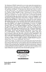 Preview for 64 page of Stanley STFP70635 Instruction Manual