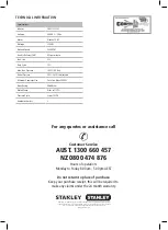 Preview for 18 page of Stanley SXAC1521121 Manual