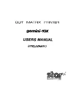 Preview for 1 page of Star Micronics gemini-10X User Manual