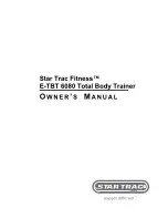 Preview for 2 page of Star track fitness E-TBT 6080 Owner'S Manual