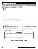 Preview for 7 page of Star track fitness E-TBT 6080 Owner'S Manual