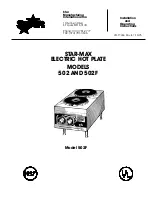 Preview for 1 page of Star 2C-9938 Installation And Operating Instructions Manual