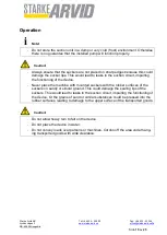 Preview for 15 page of STARKE ARVID Vakuflex 280 Operating Instructions Manual