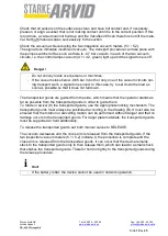 Preview for 19 page of STARKE ARVID Vakuflex 280 Operating Instructions Manual