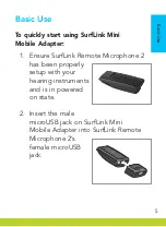 Preview for 5 page of Starkey Hearing Technologies Surflink Operation Manual