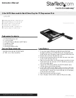 StarTech.com 8STS25SLOTR Instruction Manual preview