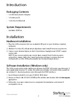 Preview for 5 page of StarTech.com ICUSBAUDIOMH User Manual