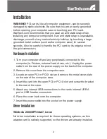 Preview for 5 page of StarTech.com PCIUSB7 Instruction Manual