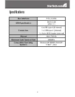 Preview for 7 page of StarTech.com PCIUSB7 Instruction Manual