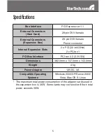 Preview for 8 page of StarTech.com PEX2PCIE4L Instruction Manual