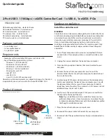 StarTech.com PEXUSB311A1E Quick Start Manual preview