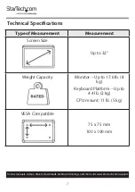 Preview for 19 page of StarTech.com WKSTNCART User Manual