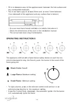 Preview for 12 page of STATESMAN GH75GB Instruction Manual