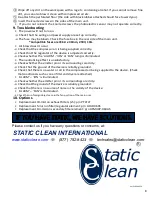 Preview for 8 page of Static Clean Particle Trap Cube Operation Manual