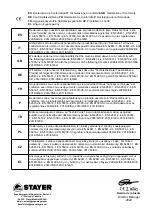 Preview for 2 page of stayer LRS 1200 Operating Instructions Manual