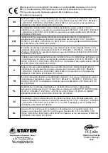 Preview for 5 page of stayer MINICOM B 12V Operating Instructions Manual