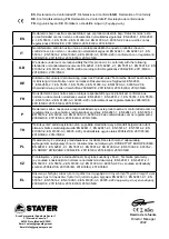 Preview for 2 page of stayer PBL2022P Operating Instructions Manual