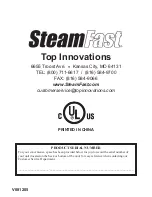 Preview for 16 page of Steamfast MODEL SF-407 Instructions Manual