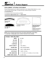 Preview for 10 page of Steamfast SF-435W User Manual