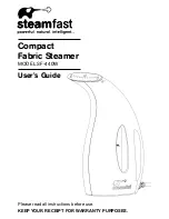 Steamfast SF-440W User Manual preview