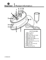 Preview for 4 page of Steamfast SF-727 Owner'S Manual