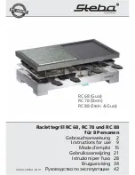 Steba RC 68 Instructions For Use Manual preview