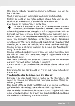 Preview for 3 page of Steba SV 120 Professional Instructions For Use Manual