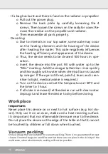 Preview for 16 page of Steba SV 120 Professional Instructions For Use Manual