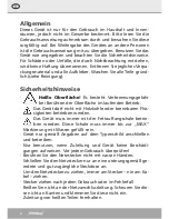 Preview for 2 page of Steba VG G20 Instructions For Use Manual