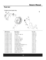 Preview for 26 page of STEELE PRODUCTS SPGG900E Owner'S Manual