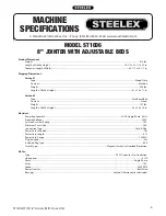 Preview for 5 page of Steelex ST1006 Owner'S Manual