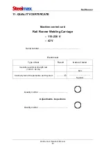 Preview for 45 page of SteelMax Rail Runner Operator'S Manual