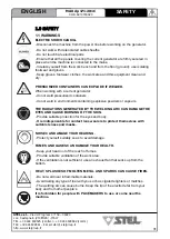 Preview for 33 page of Stel MAX dp 171C Instructions For Use And Maintenance Manual