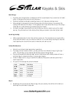 Preview for 6 page of stellar labs 2011 Kayak User Manual