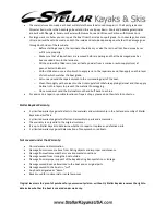 Preview for 7 page of stellar labs 2011 Kayak User Manual