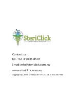 Preview for 9 page of SteriClick Wireless Touch User Manual