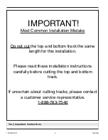 Preview for 4 page of Sterling Plumbing Pivot Shower Doors SP1500D Series Installation Manual