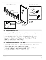 Preview for 14 page of Sterling Plumbing Pivot Shower Doors SP1500D Series Installation Manual