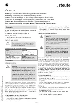 Preview for 4 page of steute Ex ST 14 Mounting And Wiring Instructions