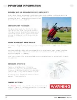 Preview for 2 page of Stewart Golf F1-S REMOTE Owner'S Manual & User Manual