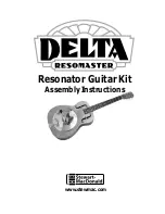 Stewart MacDonald DELTA RESOMASTER Assembly Instructions Manual preview